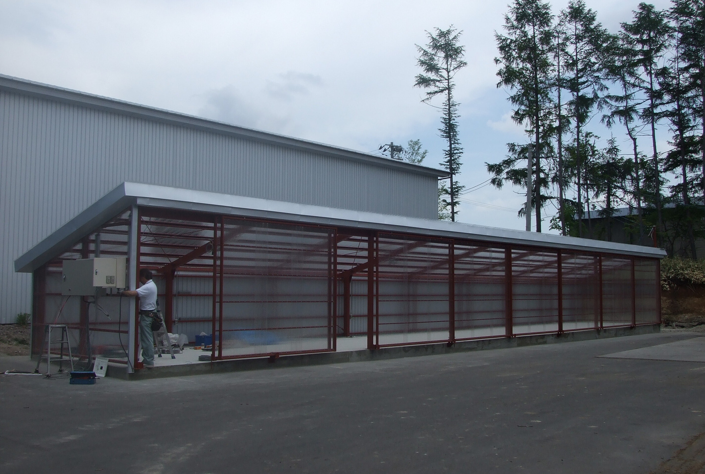 片流れタイプの施工事例